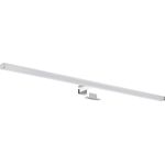 SEBSON Spiegelleuchte LED Spiegellampe Bad 90cm IP44 15W 1300lm 4000K 230V 900x98x44mm, LED integriert, Neutralweiß, Aufbauleuchte + Klemmleuchte, 110° Abstrahlwinkel, einfach Montage