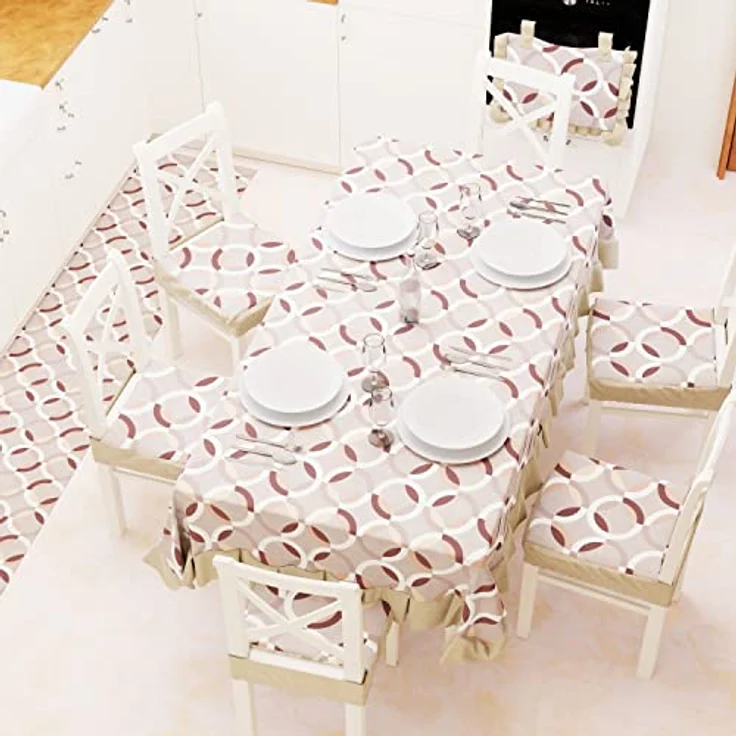 PETTI Artigiani Italiani - Tischdecke, Tischdecke, Tischdecke, Tischdecke, Kunststoff-Tischdecke mit Igel-Motiv, Beige, 6 Plätze (140 x 180 cm), 100% Made in Italy – Bild 2