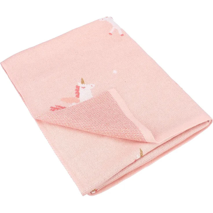 Kidzroom Babydecke 100x80 cm – Kuscheldecke aus Baumwolle mit Charlie dem Fuchs