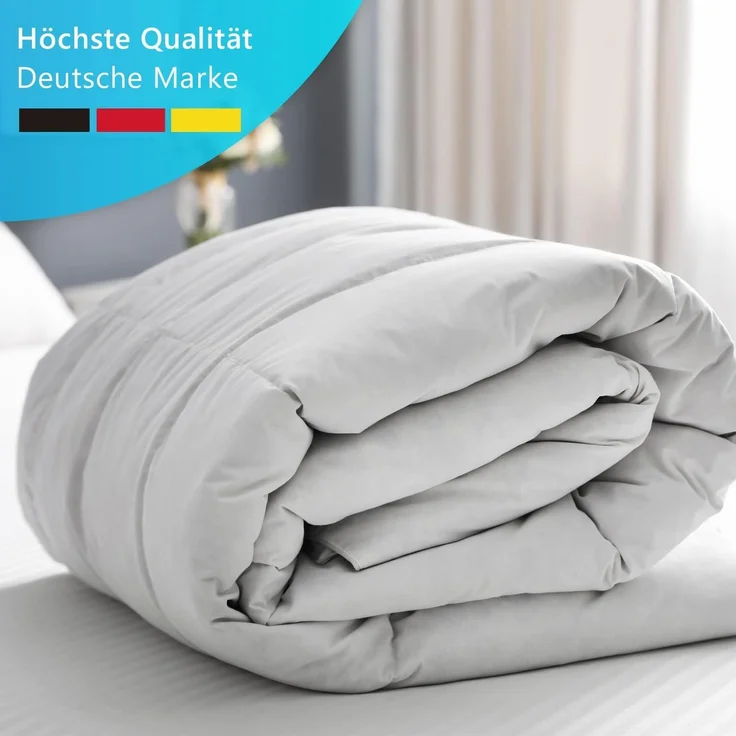 NYVI 4-Jahreszeitenbett + Kopfkissen 4 Jahreszeiten Bettenset AllYearComfy 4tlg - Bettdecke und Kopfkissen, Füllung: Polyester, Bezug: Polyester Mikrofaser, Bettdecke 135x200 Kopfkissen - Bettdecken Set mit Kopfkissen 4 teilig – Bild 6