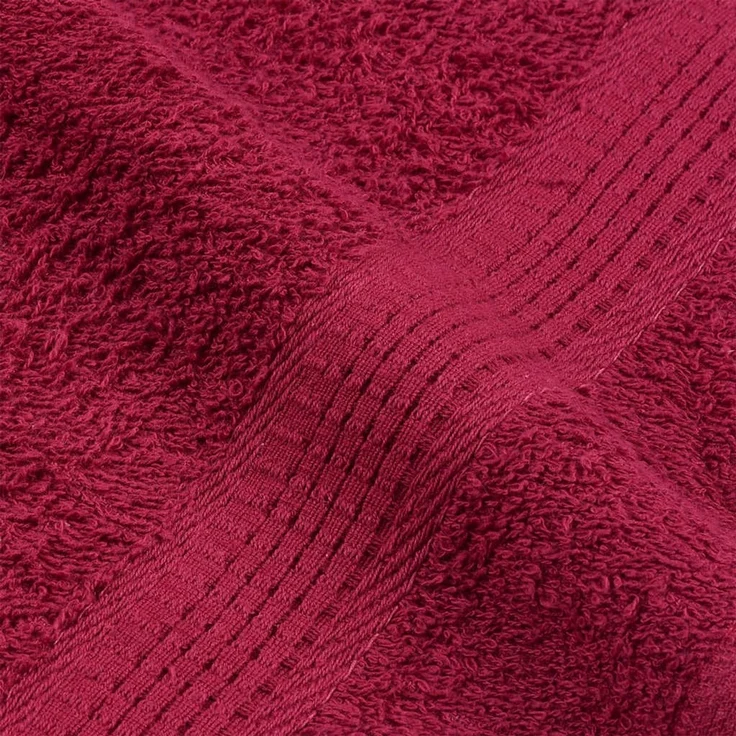 vidaXL Handtücher FROGN 2 Stk. Bordeaux 50x100 cm 360 g/m² 136734 – Bild 7
