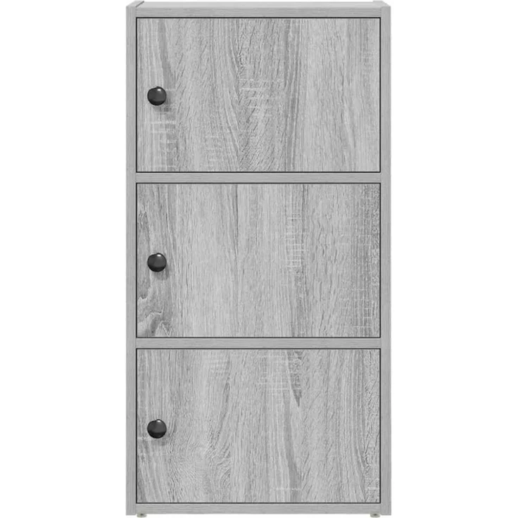 vidaXL Bücherregal Grau Sonoma 40x24x77 cm Holzwerkstoff 860369 – Bild 8