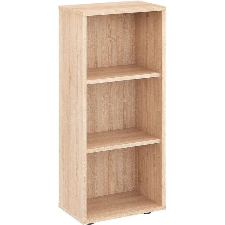 KOMTO Bücherregal Lumo 40 cm Weiß Regal mit 3, 4 or 6 Ebenen und Höhenverstellbare, Regale Standregal Aufbewahrungsregal Bookshelf – Bild 1
