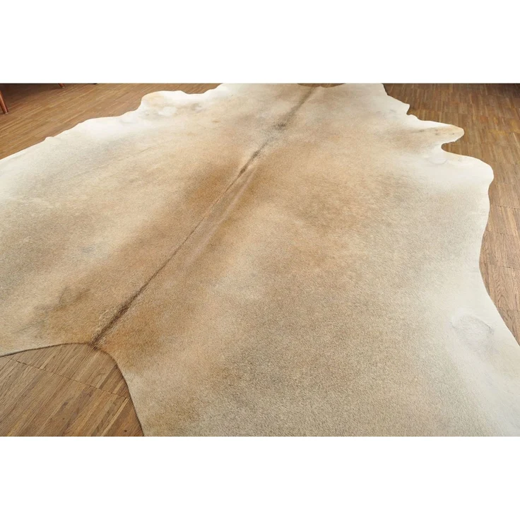 KUHFELL online & NOMAD Fellteppich KUHFELL RINDER FELL TEPPICH GRAU BEIGE 220 x 200 cm – Bild 3