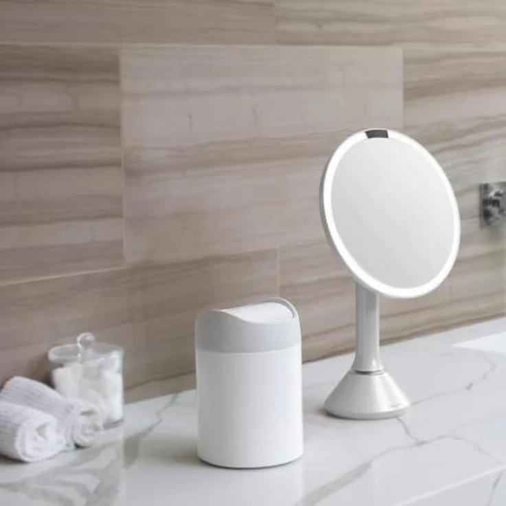 Simplehuman 1,5L Mini-Mülleimer, weiß – Bild 5