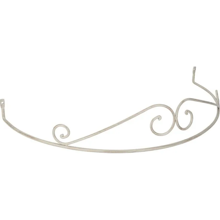 DécoProfi Betthimmel Rundbogen für Himmelbett, Baldachin (Set, 3-tlg, inklusive 2 Raffringen), optimal für Vorhänge mit Bindebändchen