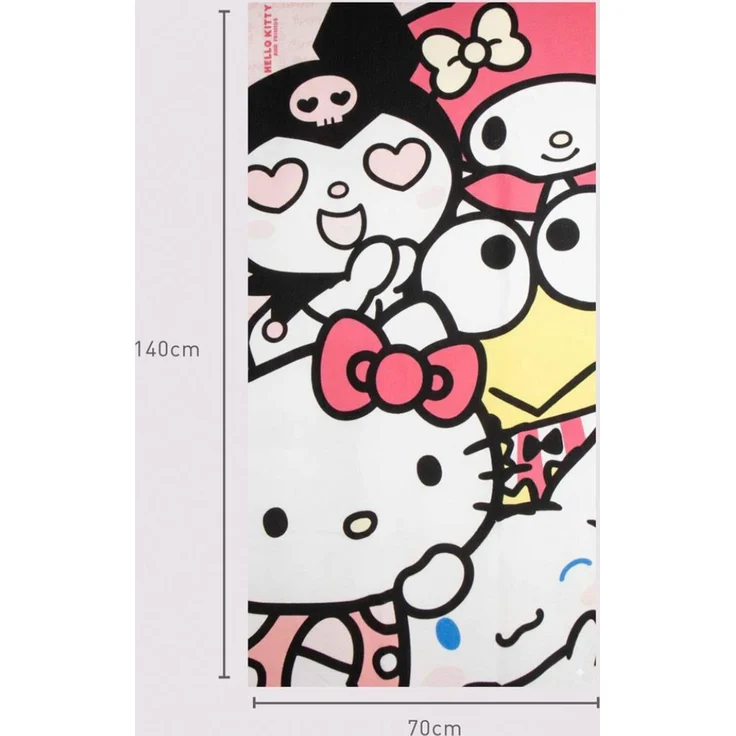 Hello Kitty Kinder Handtuch Polyester für Badezimmer Strand und Sporttasche 35x25 cm – Bild 3