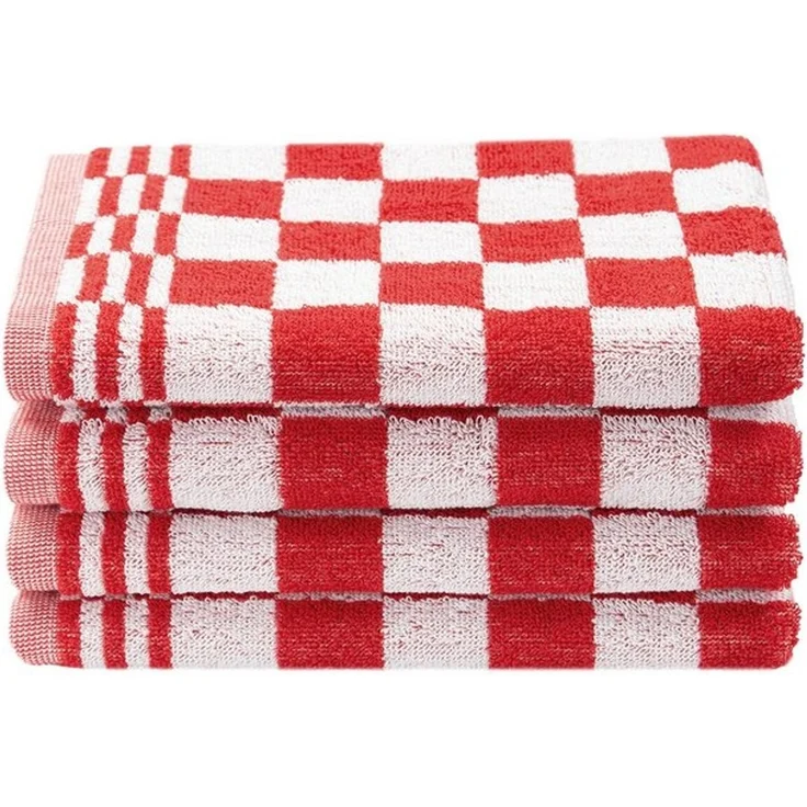 ZOLLNER Geschirrtuch, (Set, 4-tlg), 50 x 50 cm, 100% Baumwolle, vom Hotelwäschespezialisten – Bild 4