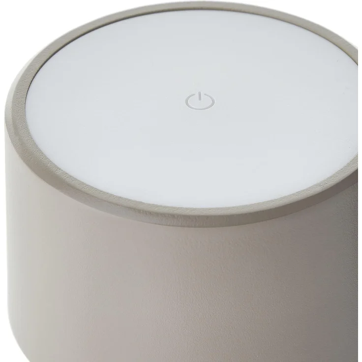 Brilliant LED Tischlampe in Taupe Dimmbar & mit Akku Mobile Innenleuchte mit drei-Stufen-Touchdimmer Warmweißes Licht, stilvolles Design, energiesparend & flexibel einsetzbar - per USB aufladbar – Bild 10