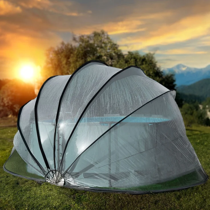 Miganeo Deluxe Cabrio Dome für Pools bis 366x132 cm | 240 cm hoch – Bild 5