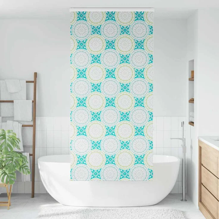 vidaXL Duschrollo mit Kassette 110x240 cm Stoffbreite 106 cm 4015002 – Bild 2