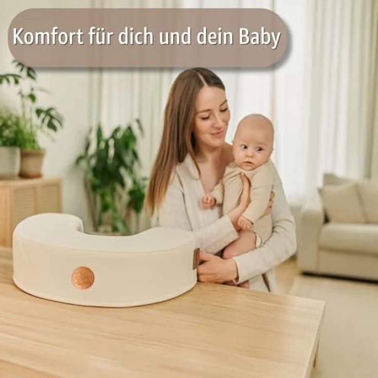 Totsy Baby Stillkissen Stillkissen klein 120 cm - Stillhörnchen kleines Still Kissen Nursing – Bild 4