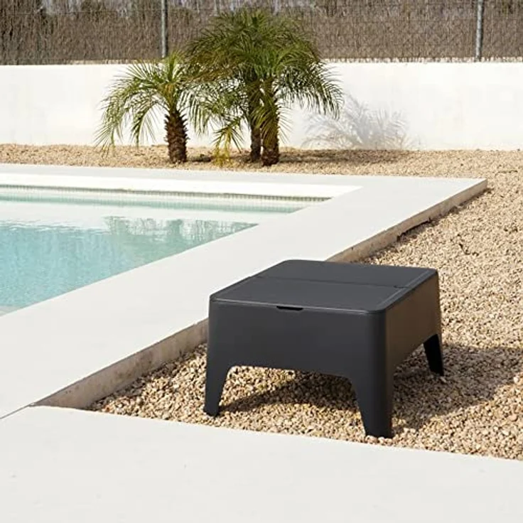 Shaf - Alaska | Garten Beistelltisch Outdoor | Balkon Möbel für Terrasse oder Garten - Anthrazit – Bild 7