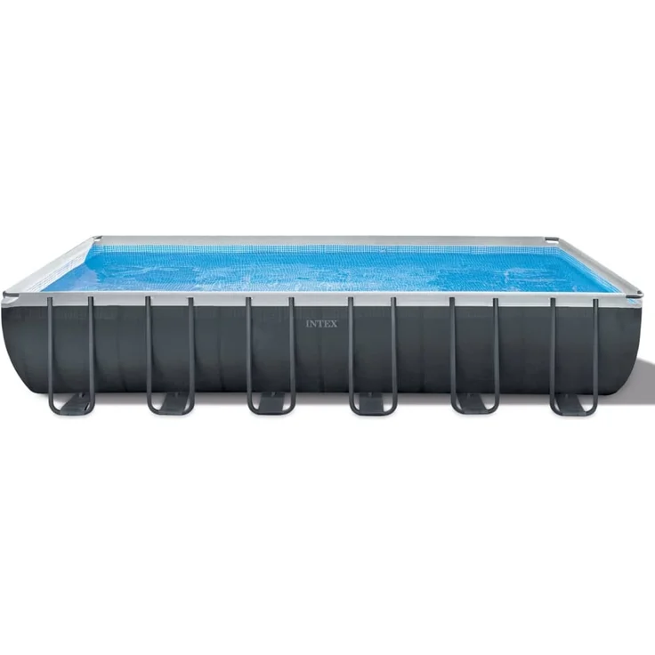 Intex 'Frame Swimming Pool Set Ultra Quadra XTR', anthrazit, 732 x 366 x 132 cm, inkl. Sandfilteranlage – Bild 3