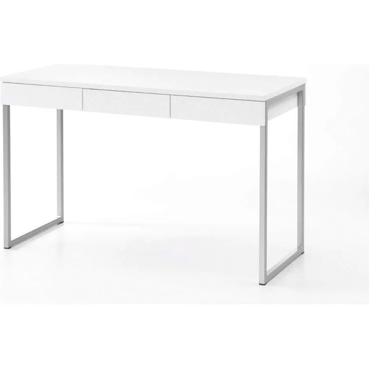 Schreibtisch Fula 3 Schubladen weiß