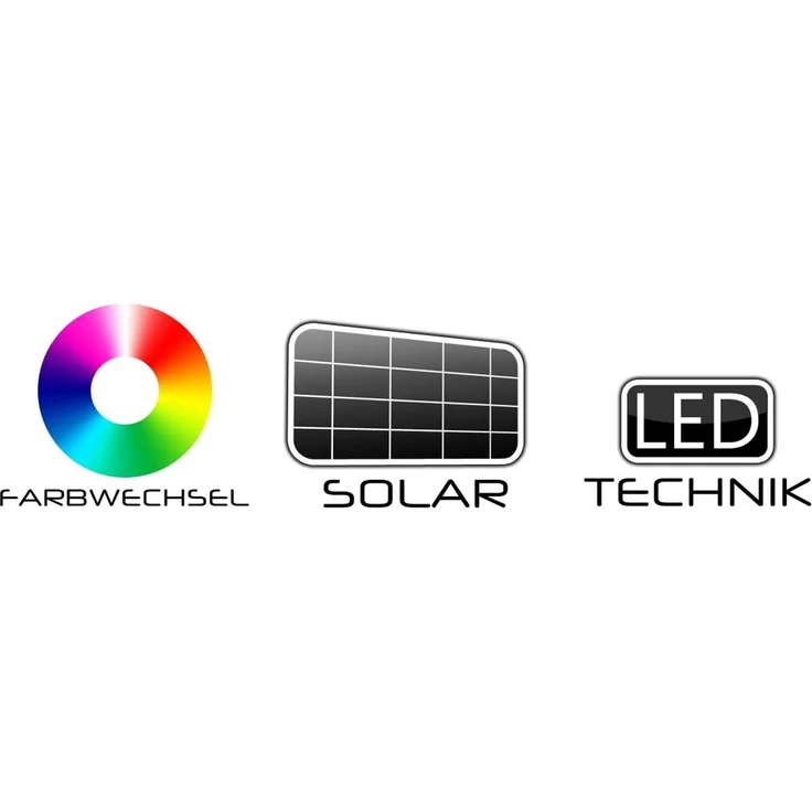 monzana LED Solarleuchte, Solarlampe, Solarlampe Außen Garten LED Farbwechsel IP44 Edelstahl 8er Set – Bild 8