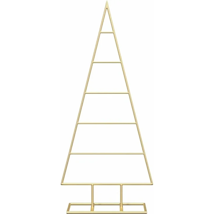 vidaXL Metall Weihnachtsbaum Gold 90 cm Pulverbeschichteter Stahl 42019164 – Bild 4