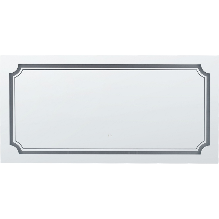 LED-Badezimmer-Spiegel ARROMACHNES 120 cm 60 cm Silber
