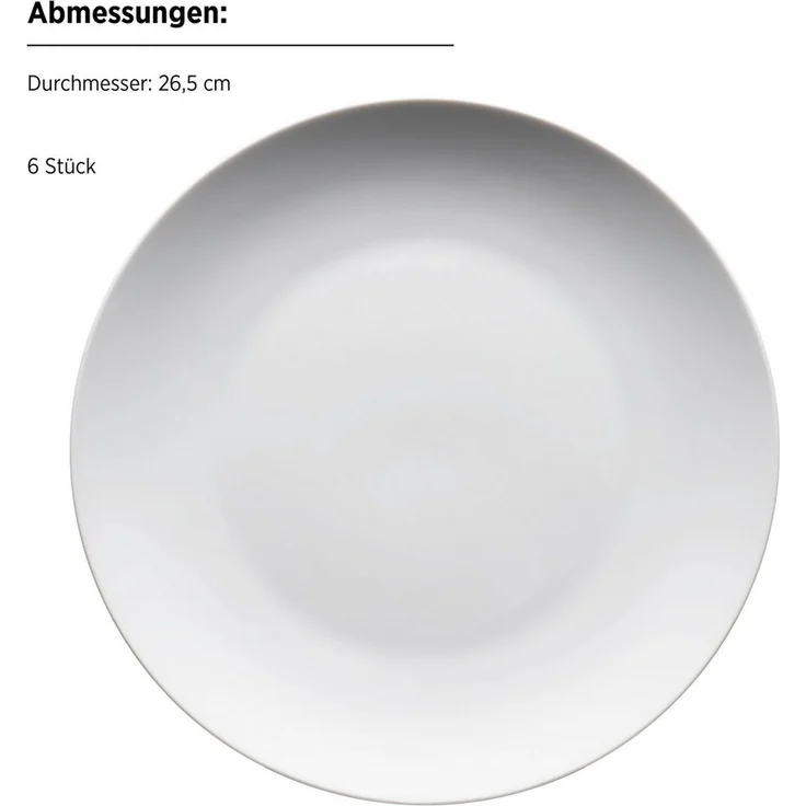 MÄSER Speiseteller BARCA, Speisteteller-Set, Porzellan, (6 St) – Bild 2