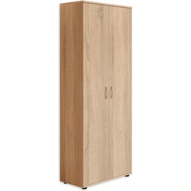 TALENT 3 Schuhschrank hoch, Eiche Sonoma Optik - Vielseitiger Mehrzweckschrank mit verstellbaren Einlegeböden - 70 x 176 x 35 cm (B/H/T)