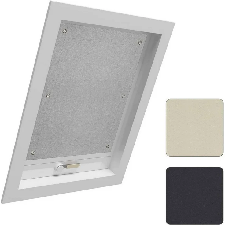 Dachfensterrollo, Woltu, 1x Thermorollo Dachfenster ohne Bohren, mit Saugnapf