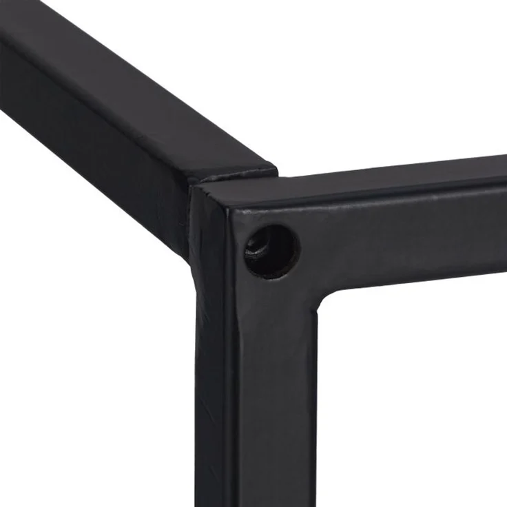 Relaxdays Schwarzes Kaminholzregal aus Metall – Bild 8