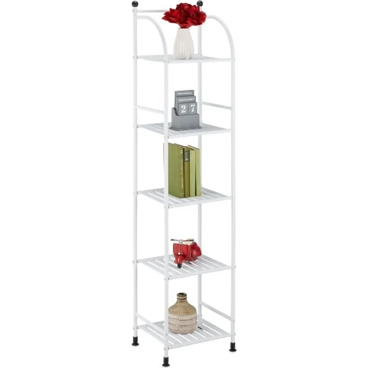 Schmales Standregal mit 5 Ablagen – Bild 1