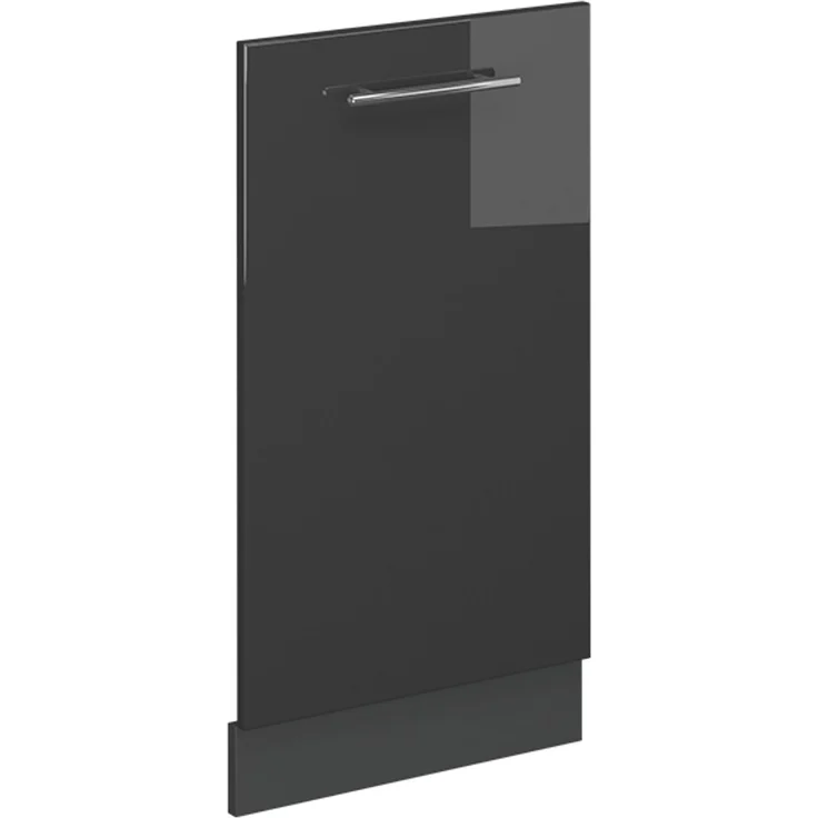 Geschirrspülblende Fame-Line Anthrazit Hochglanz 45 cm ohne Arbeitsplatte Vicco – Bild 1
