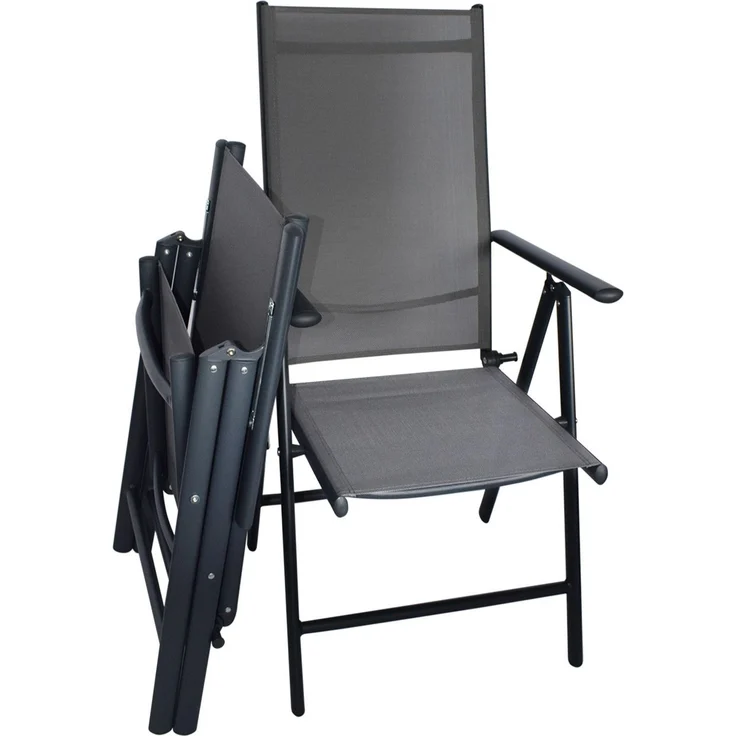 Klappstuhl Aluminium 2er Set Garten- & Campingstuhl – Bild 5