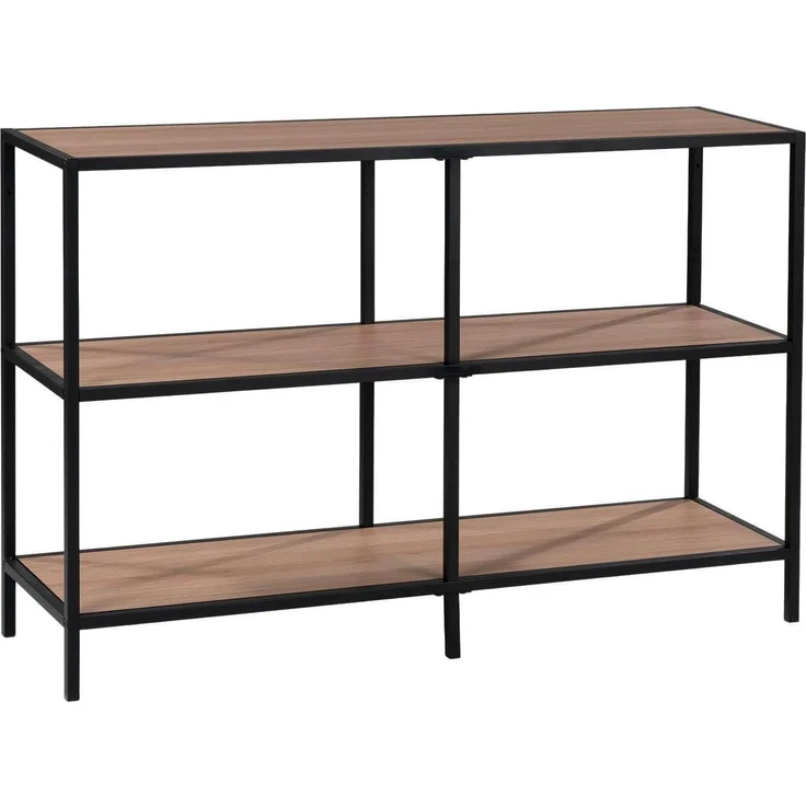 Regal Dylan / 300.001754, Holzwerkstoff, Stahl, Schwarz, Holzfarben, 120 x 80 x 34 cm – Bild 8