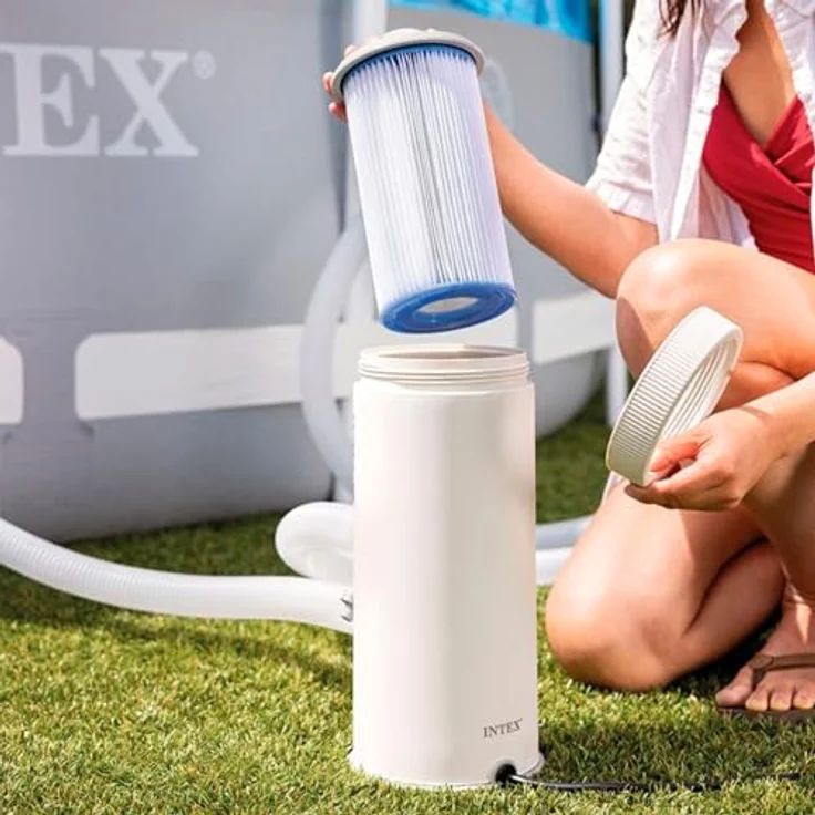 Pool-Filterpumpe 3785L/h Filter + Installationskomponenten INTEX 26638 – Bild 3