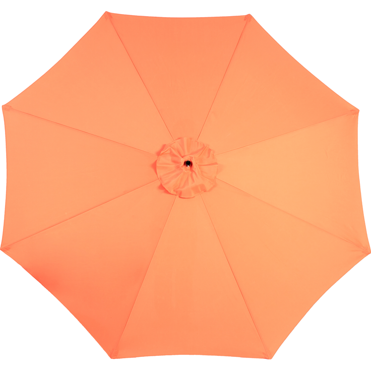 LVHOM Sonnenschirm Ø 300 cm, Großer Marktschirm mit Kurbel und Neigefunktion, UV-Schutz 50+, wasserdichter Gartenschirm für Terrasse & Pool, Orange (ohne Ständer) – Bild 9