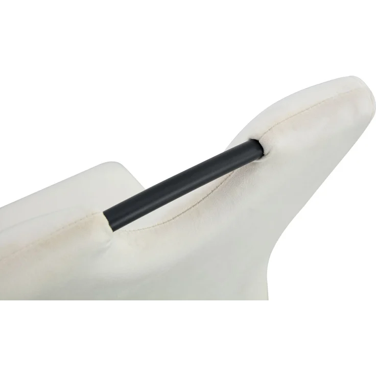 Schwinger-Stuhl 2er Set Lyon Stühle in Creme - gemütliches Design - B/H/T: 43x98x61 cm – Bild 8