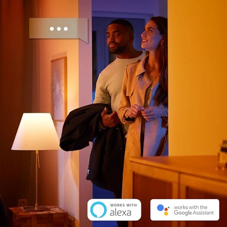 Philips Hue White & Color Ambiance Centura runde Einbauspots 1er Pack (1.050 lm), dimmbare Deckenlampen mit 16 Mio. Farben, smarte Lichtsteuerung über Sprache und App, aluminium, neue Generation – Bild 8