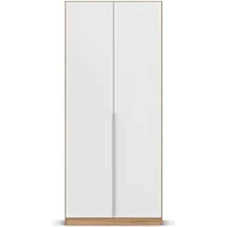 Rauch Möbel Alabama, Kleiderschrank für Schlafzimmer, Kinderzimmer, Wohnzimmer, Garderobe, Flur, 2-türig, mit Zubehör Basic, Farbe Weiß/Eiche Artisan, Holz, Breite 91 cm – Bild 9
