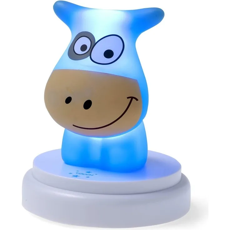 Alecto LED-Nachtlicht Naughty Cow Blau