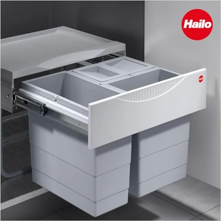 HAILO Abfallsorter 29 (12 + 2x8,5) Liter RAUMSPAR TANDEM S ab 50 cm Schrankbreite – Bild 6