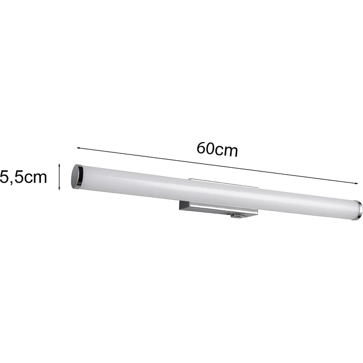 Trio Leuchten LED Badezimmer Wandleuchte Mattimo 283274206, Metall Chrom, Kunststoff Weiß, 6.5 Watt LED – Bild 4