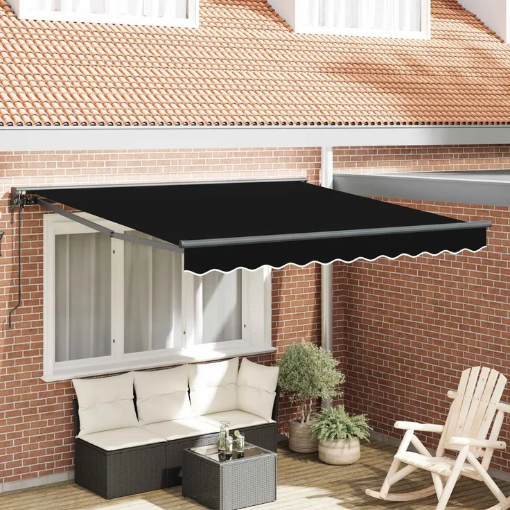 Markisenrahmen, Markisengestell Schwarz 300x250 cm