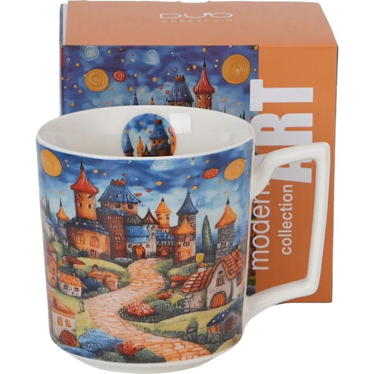 DUO Becher 450 ml MODERN SLEEPY KINGDOM New Bone China Porzellan