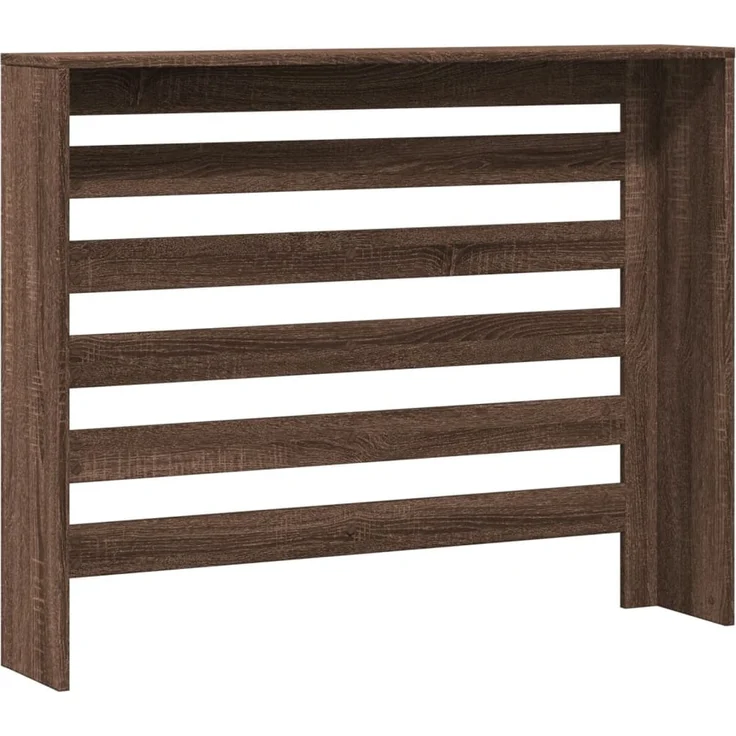 vidaXL Heizkörperverkleidung Braun Eiche 104x20x82 cm Holzwerkstoff 852696 – Bild 4