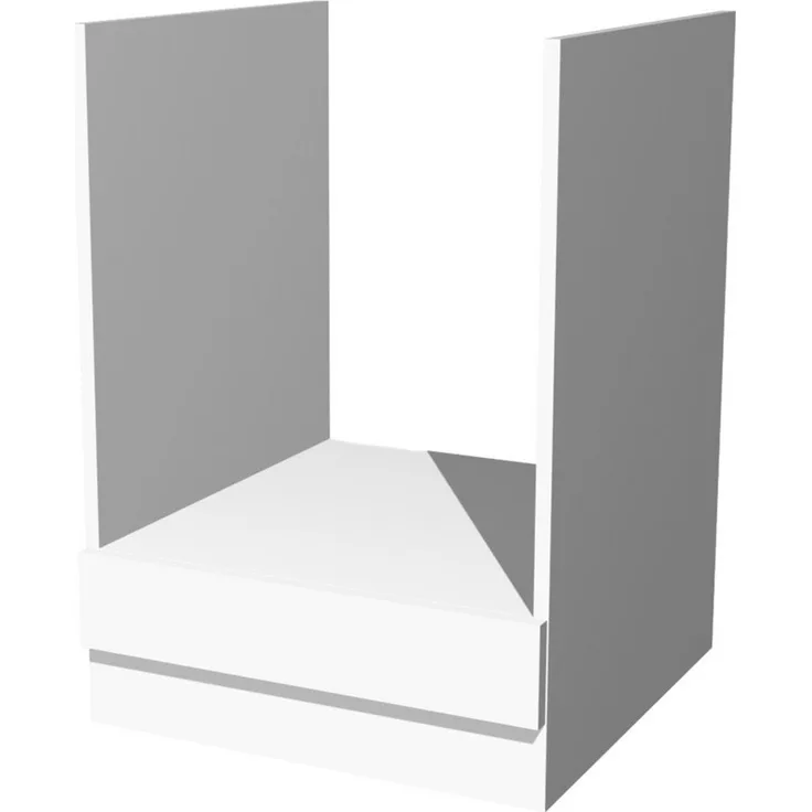 Flex-Well Herdumbauschrank Herdumbauschrank ohne Arbeitsplatte - 60 cm breit - Weiß – Witus