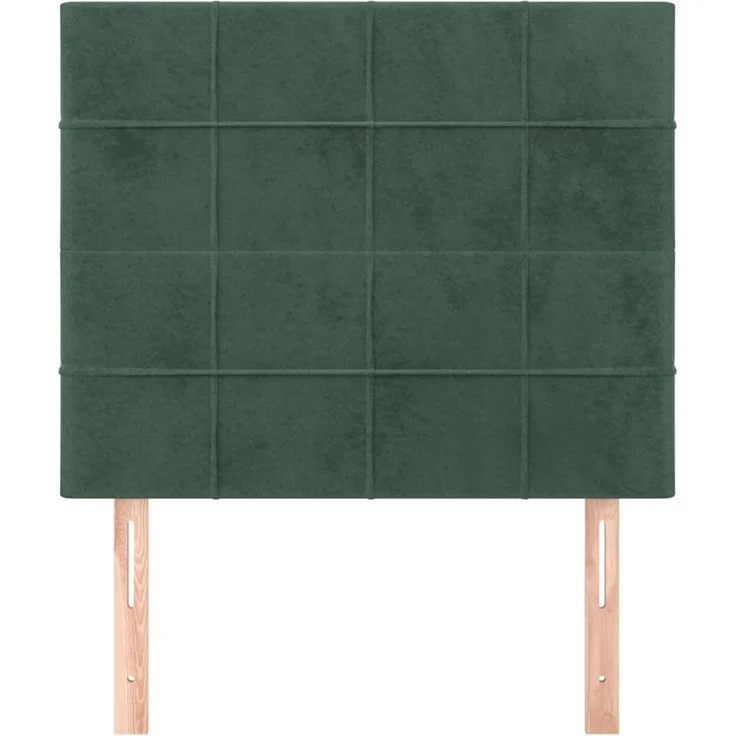 vidaXL Kopfteile 2 Stk. Dunkelgrün 90 x 5 x 78/88 cm Samt 3116371 – Bild 3