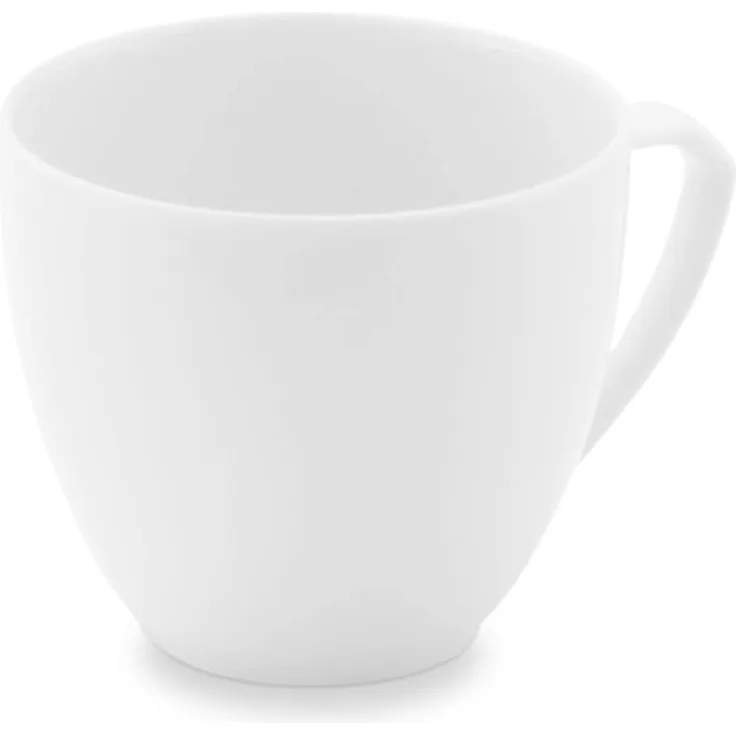 Obertasse 0,16l Ecco Weiß Friesland Porzellan Kaffeetasse - Mikrowelle geeignet, Spülmaschinenfest
