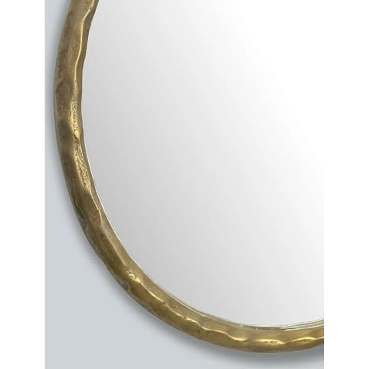 MID.YOU Wandspiegel, rund, gold, Glas, 60x60x4 cm – Bild 6