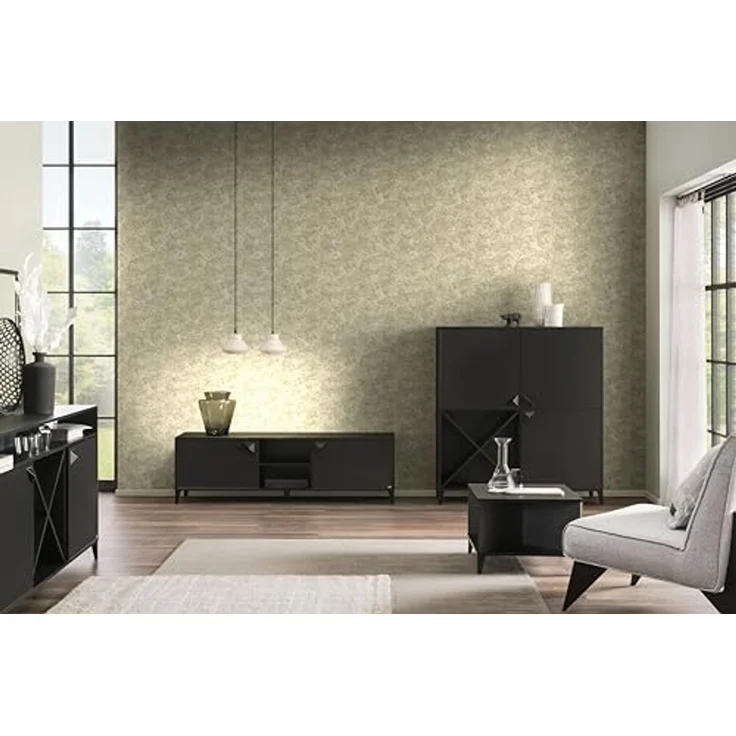 LOOKS by Wolfgang Joop Sideboard Classic, schwarz matt, 179,2 x 39 x 85,8 cm – Bild 2
