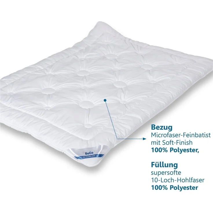 Bettdecke Royal Soft Duo, Füllung: Polyester, Bezug: Microfaser, Bettdecke 135x200 cm, normale Dicke – Bild 2