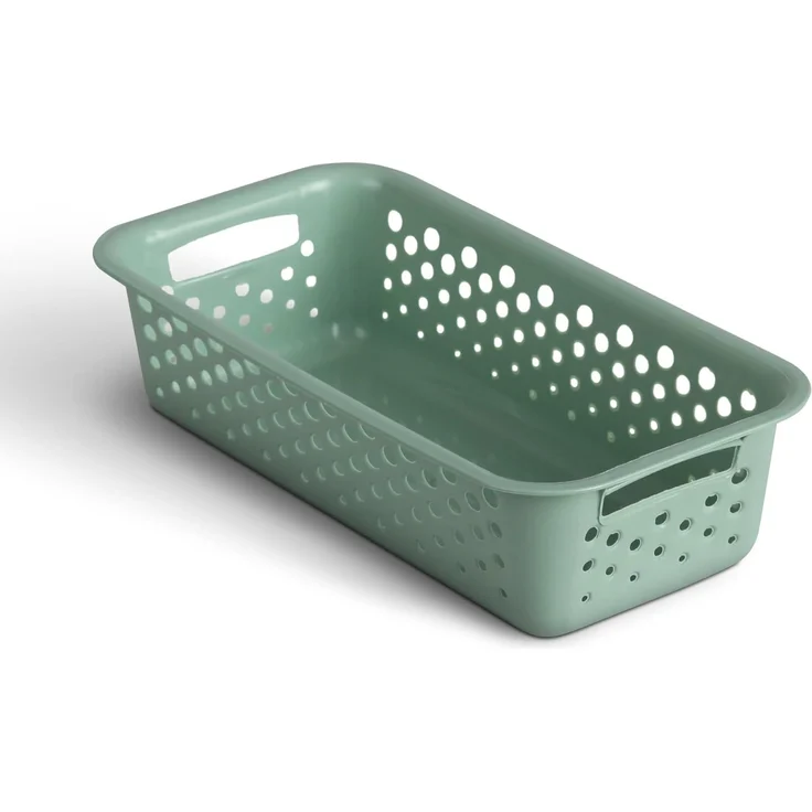 Pro Home Aufbewahrungskorb Modularer Kunststoffkorb Kunststoff Box (1 St), Aufbewahrungsbox mit Griffen - BPA-Frei - Organizer Körbchen Bad Küche