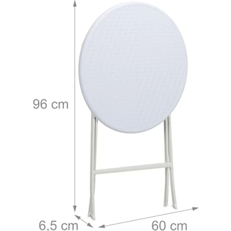 Runder Gartentisch in Rattan-Optik – Bild 6