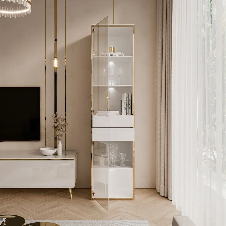 Lookway Glasvitrine AURORA mit LED-Beleuchtung Breite: 45 cm – Bild 3